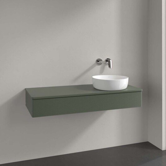 Villeroy & Boch  Antao Servantskap med 1 skuff 120x50x19 cm u/lys Grønn Matt