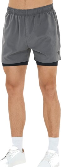 Virtus Zayne V2 M 2 In 1 Shorts Grey XL