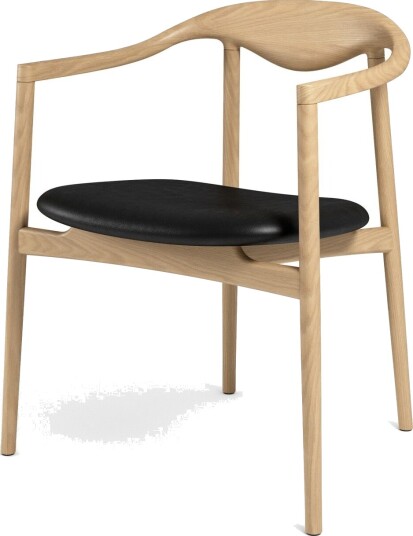 Brdr. Krüger Brødre. Krüger Jari Spisestol Eik/ Sort Skinn