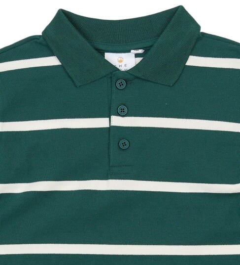 The New Tnvuk L_S Pique Polo Green 146/152