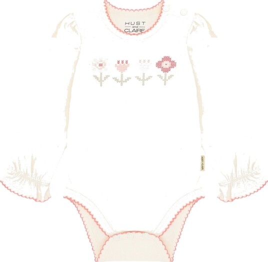 Hust and Claire Body I/e - HcBritt Bloom - Ivory - Hust and Claire - 74 - Langermet Body - Hvit