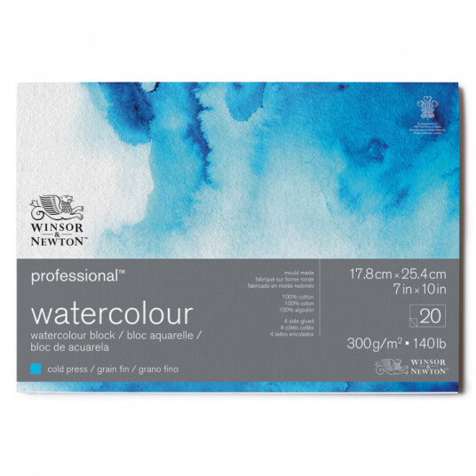 Winsor & Newton Professional Akvarellblokk CP 18x26cm 300g