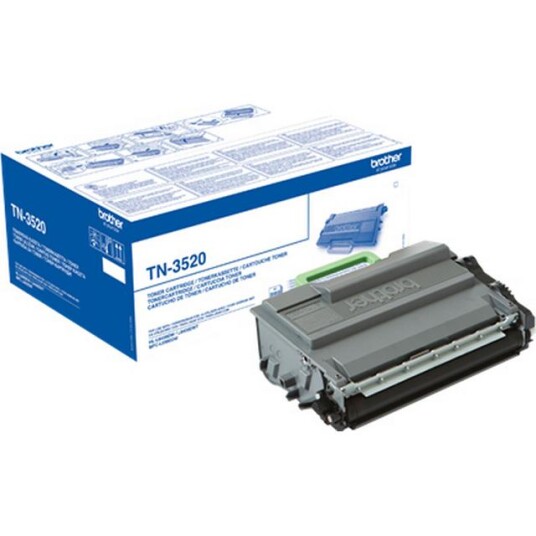 Brother TN 3520 BK lasertoner - TN3520 Original - Svart 20000 sider Brother TN 3520 BK lasertoner - TN3520 Original - Svart 20000 sider