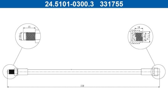 Bremseslange ATE 24.5101-0300.3