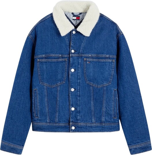 Tommy Jeans Archive Teddy Trucker Ext Ai4159 Blue M Tommy Jeans Archive Teddy Trucker Ext Ai4159 Blue M