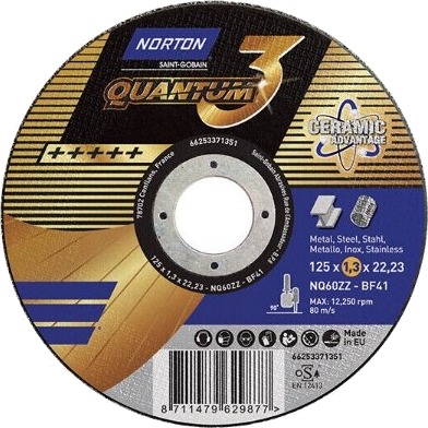 Norton Kappeskive Quantum 3 125X1,0x22