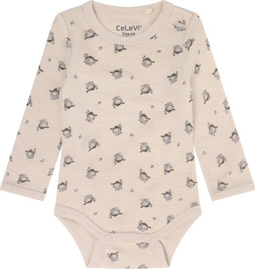 CeLaVi Body Ls Aop Beige 90 CeLaVi Body Ls Aop Beige 90
