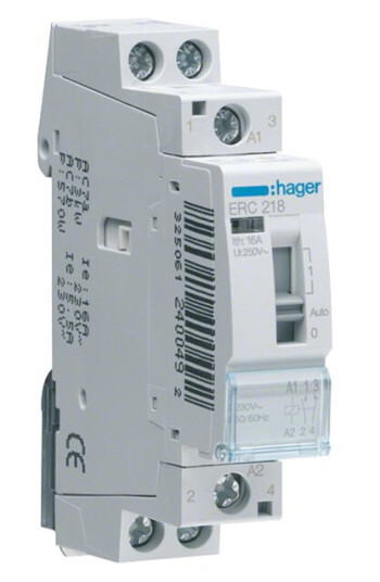 Hager Relay 16a 2no 230v~50/60hz (3250612400485)