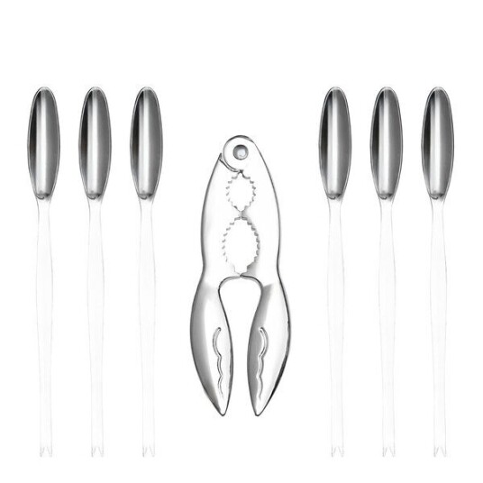Stiernholm Tide skalldyrsett 7 deler krom Stiernholm Tide skalldyrsett 7 deler krom