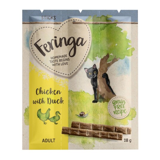 Feringa Sticks Kylling & And 3 X 6 G
