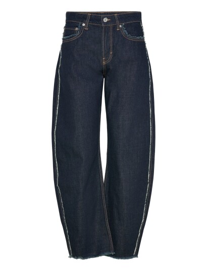 Weekday Abell Mid Rise Regular Barrel Leg Jeans Navy 24