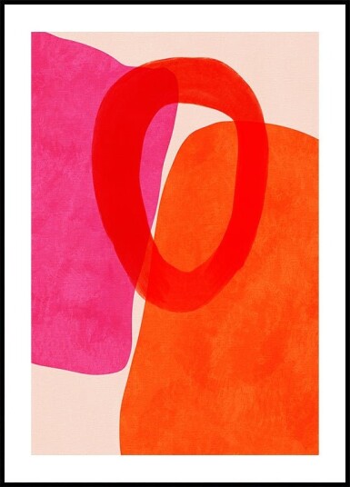 Painted Lines 5 Kopie Poster Plakat / 21x30cm
