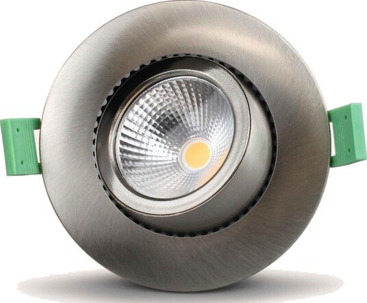 Llitt Lisa Dimbar Infälld downlight 3000K 600lm IP65 3-pack Borstad stål