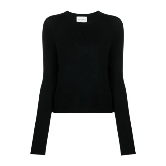 Forte Forte Dame Strikkevarer Svart S Forte Forte Dame Strikkevarer Svart S