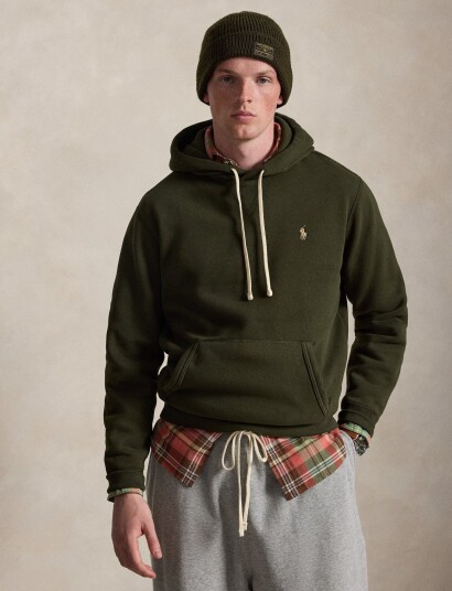 Polo Ralph Lauren The Rl Fleece Hoodie Khaki green XXL