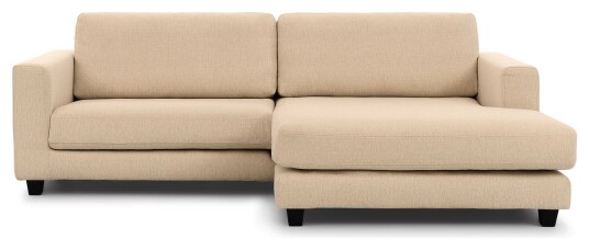 Juvila BILBAO Sofa m. bred sjeselong XL høyre, Sand Unoliving