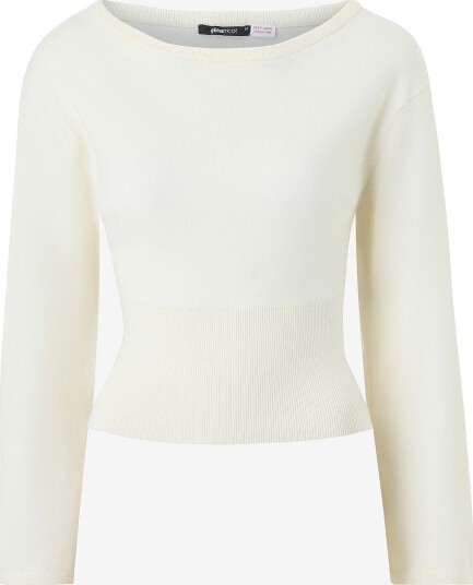 Gina Tricot Pyjamastopp Knitted loungewear top Hvit