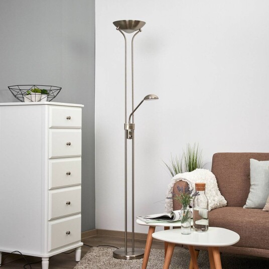 Lindby Josefin LED-uplight leselampe, nikkel