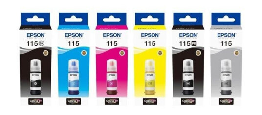 Epson EcoTank 115 - Blekkrefill Rød Epson EcoTank 115 - Blekkrefill Rød