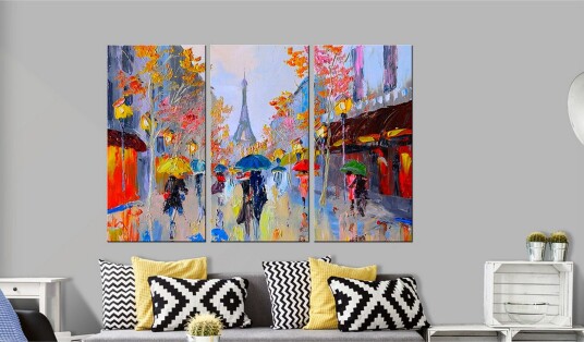 Tavle Rainy Paris 90X60 Artgeist sp. z o. o.