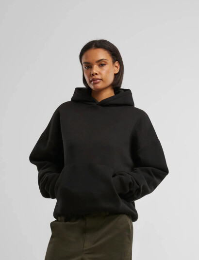 Prohibited Oversized Hoodie - Black - S