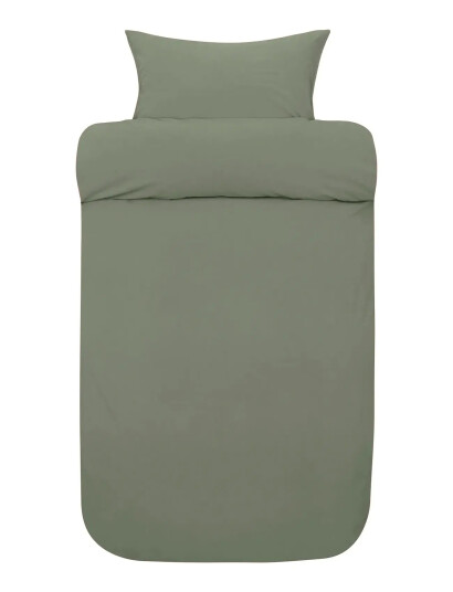 Høie of Scandinavia Frøya Stonewashed Bed Set - Khaki green - 140X220/50X70CM Høie of Scandinavia Frøya Stonewashed Bed Set - Khaki green - 140X220/50X70CM