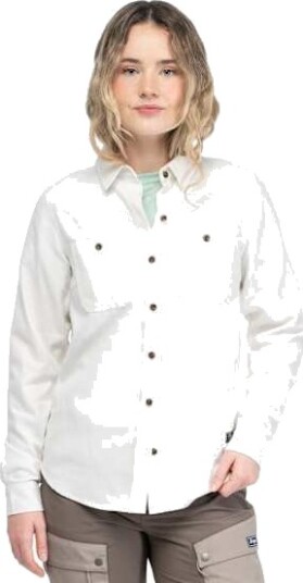 Bergans Nordmarka Flannel Shirt Women Arctic White S S