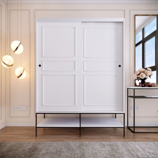 Elesham Garderobe 57x150 - Hvit