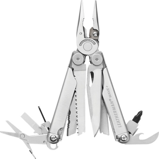 Leatherman Wave+ Multiverktøy i Rustfritt Stål med 18 Funksjoner