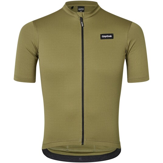 Gripgrab Men's Gravelin Merinotech Short Sleeve Jersey Olive Green M, Olive Green