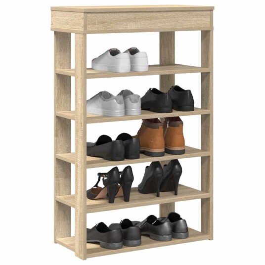 Skohylle sonoma eik 60x30x98 cm konstruert tre 8721158649560 Skohylle sonoma eik 60x30x98 cm konstruert tre 8721158649560