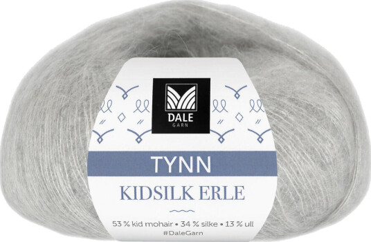 Dale Garn Dale Tynn Kidsilk Erle 4002 Lys Grå Melert