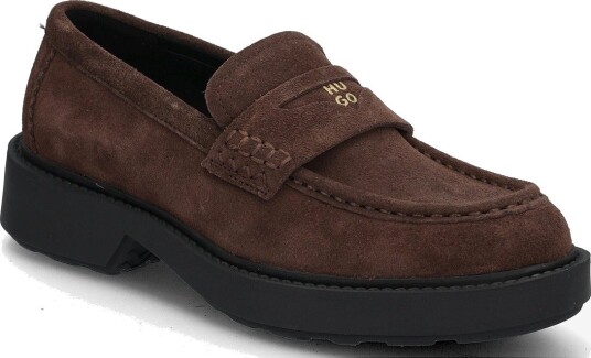 HUGO Angey_Mocc_Sd DARK BROWN 35 HUGO Angey_Mocc_Sd DARK BROWN 35