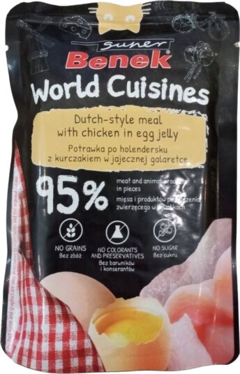 Super Benek World Cuisines Kylling I Egggelé Våtfôr 100 G
