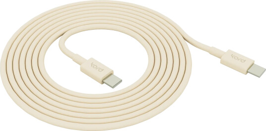 Kord Kord USB C til USB C ladekabel 1,8 m Pearled Ivory Kord Kord USB C til USB C ladekabel 1,8 m Pearled Ivory