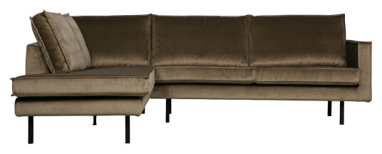 BePureHome Rodeo Sofa m/Venstrevendt sjese - Taupe Velur