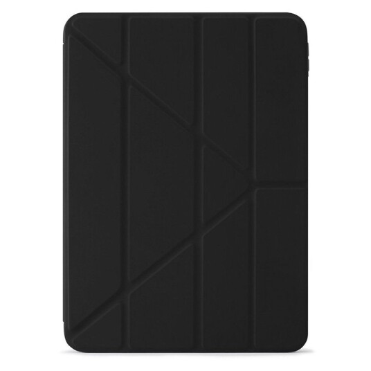 Pipetto iPad 10.9" (2022) Cover - Pipetto Origami Deksel m. Apple Pencil Holder - Svart