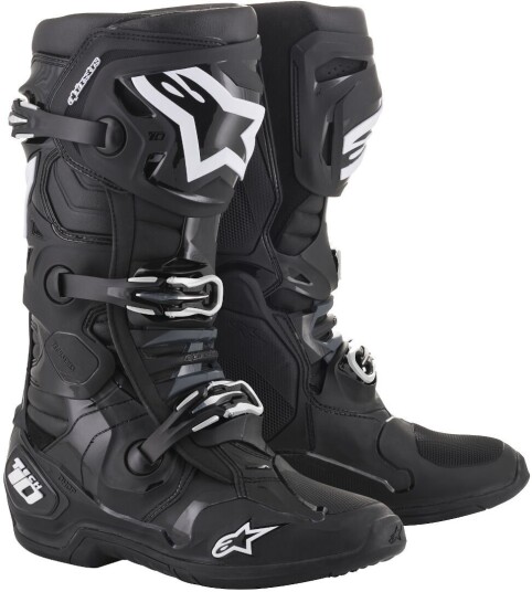 Alpinestars Tech-10 Motocross støvler Svart Alpinestars Tech-10 Motocross støvler Svart