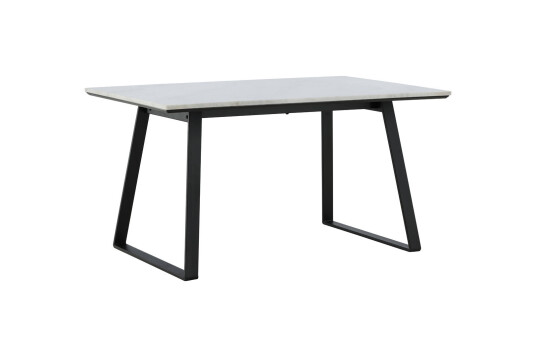 Estelle spisebord 90x140cm marmor hvit . Estelle spisebord 90x140cm marmor hvit .