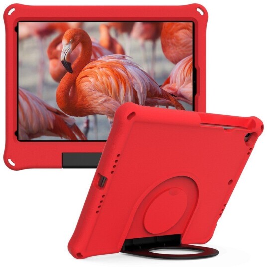 INCOVER iPad 10.2" (2021 / 2020 / 2019) EVA-skum Barnedeksel m. Ring Stativ - Rød