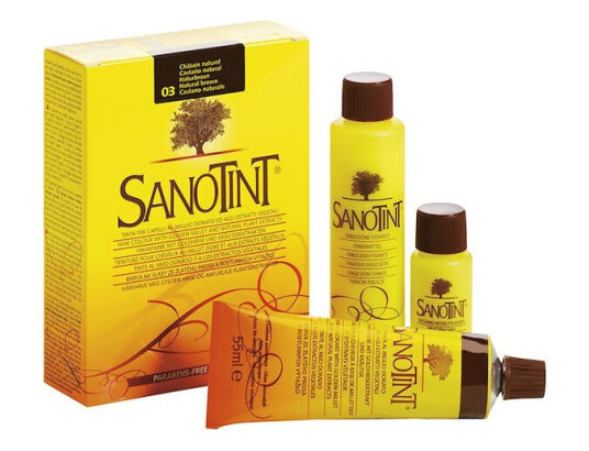 Sanotint Hair Color 03 Natural Brown 55 + 55 + 15 ml Hårfarge