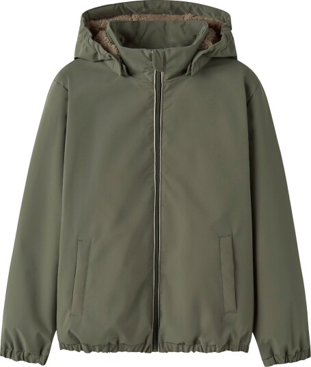 Name It Overgangsjakke - NkmMiel - Dusty Olive - Name It - 10 år (140) - Overgangsjakke - Armygrønn