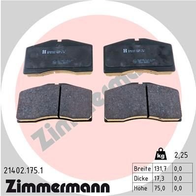 Bremseklosser ZIMMERMANN 21402.175.1