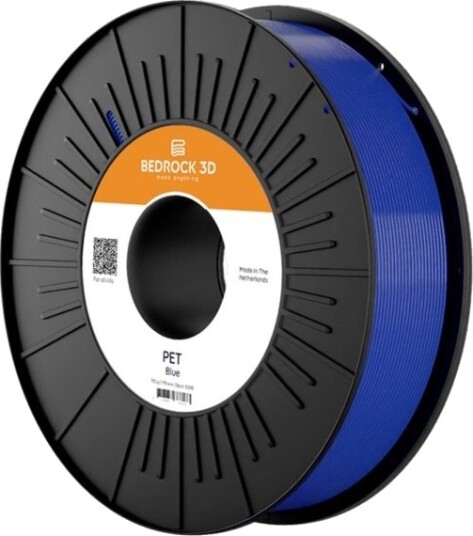 Bedrock 3D PET Filament 2.85 mm 750 g Blå PET-0315B075 Bedrock 3D PET Filament 2.85 mm 750 g Blå PET-0315B075