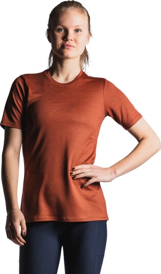 FUSION Technical Merino 150 Løpe T skjorte Dame Rød XS