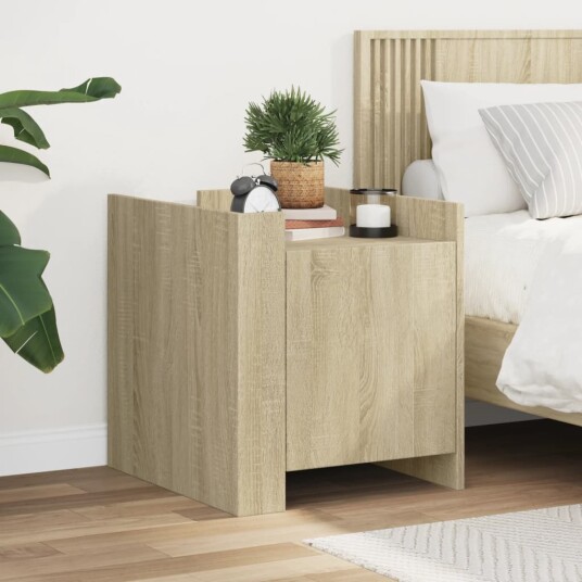 Nattbord sonoma eik 45x50x50 cm konstruert tre 848299 Nattbord sonoma eik 45x50x50 cm konstruert tre 848299