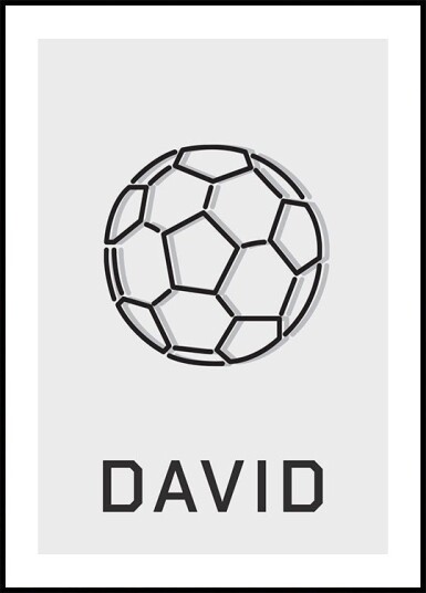Personalized Football Plakat Plakat / 100x150cm
