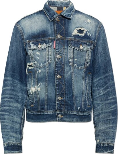 Dsquared2, Herre, Jakker, Blå, 3XL,