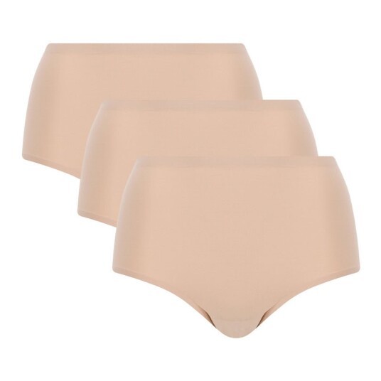 Chantelle Truser 3P Soft Stretch Briefs Beige One Size Dame