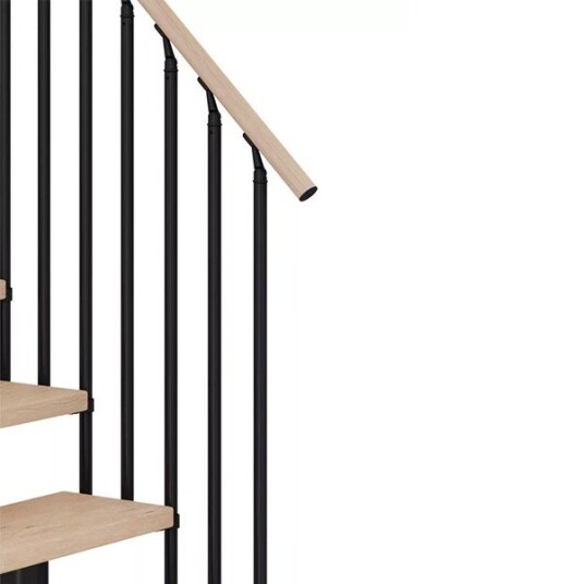 Dolle Utvendig Gelender Classic Lll Eik Lakkert Svart 6T
